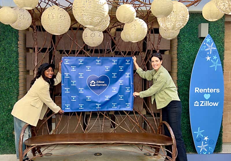 Sign printing for Zillow Rentals at Tree House